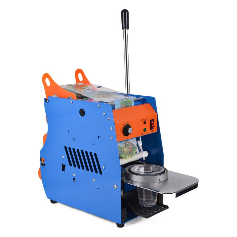 Directo de fábrica comercial manual bebida mano presión máquina de sellado leche té taza leche de soja máquina de sellado Copa máquina de sellado