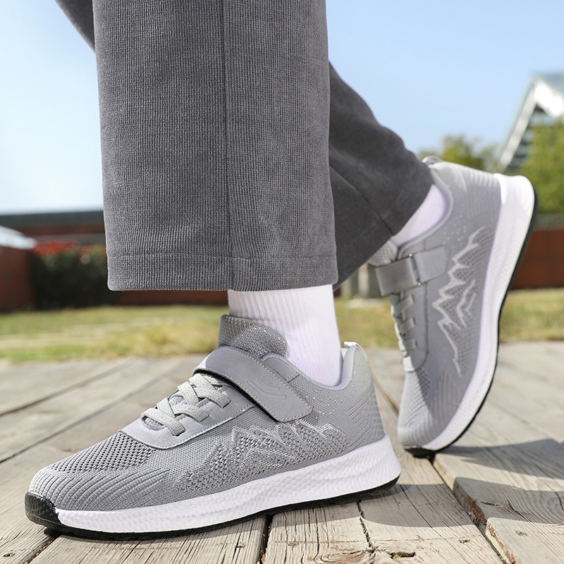 Cross-border Plus-size Breathable Walking Shoes, Lightweight Soft-soled Sneakers Middle-aged Men, Casual_vogvips.com