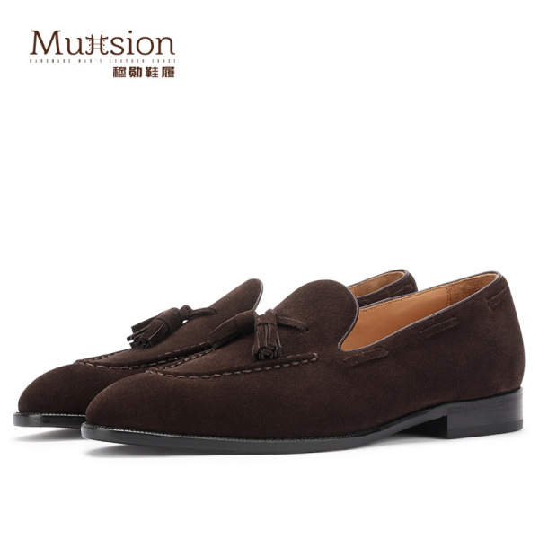 M30208 [a generation of hair] lucky shoes men's tassel casual men's shoes British one-step summer velvet shoes