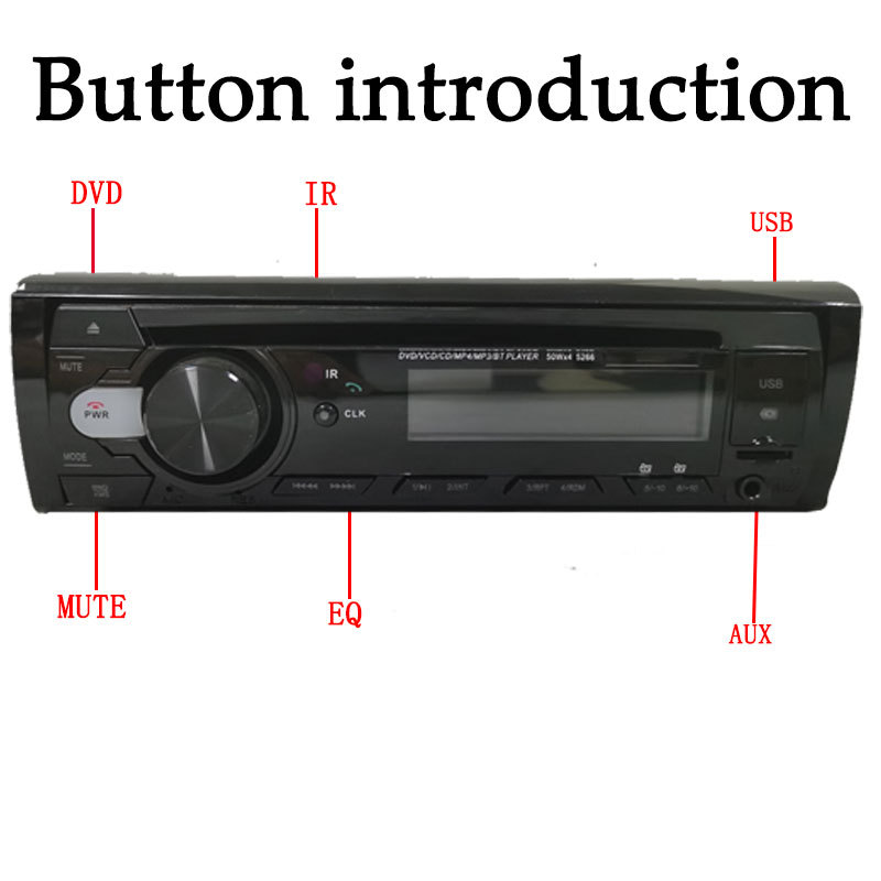 24V Truck Car Dvd Cd Player Car Mp3 Stereo Bluetooth Hands-Free Fm Audio Radio Universal