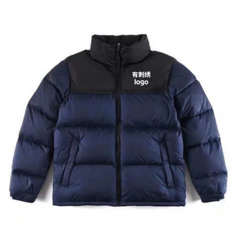 Waterproof keep warm classic down jacket for beloved, with embroidery