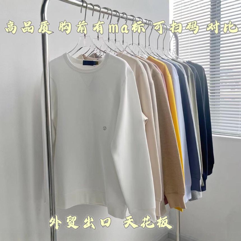 Sweep Code/high quality RL Ruff Classic Ma Biao Simple Fashion Men's and Women's Round Neck Sweat Ceiling