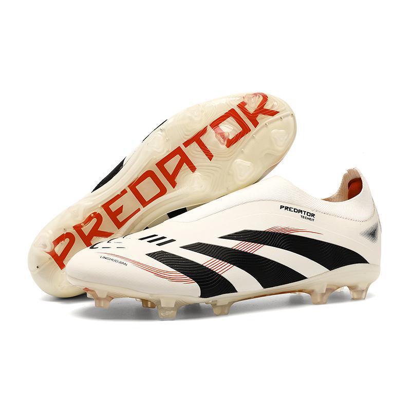Zapatillas de Fútbol Tejidas de Corte Bajo AG TF Caucho TPU Transpirable para Césped