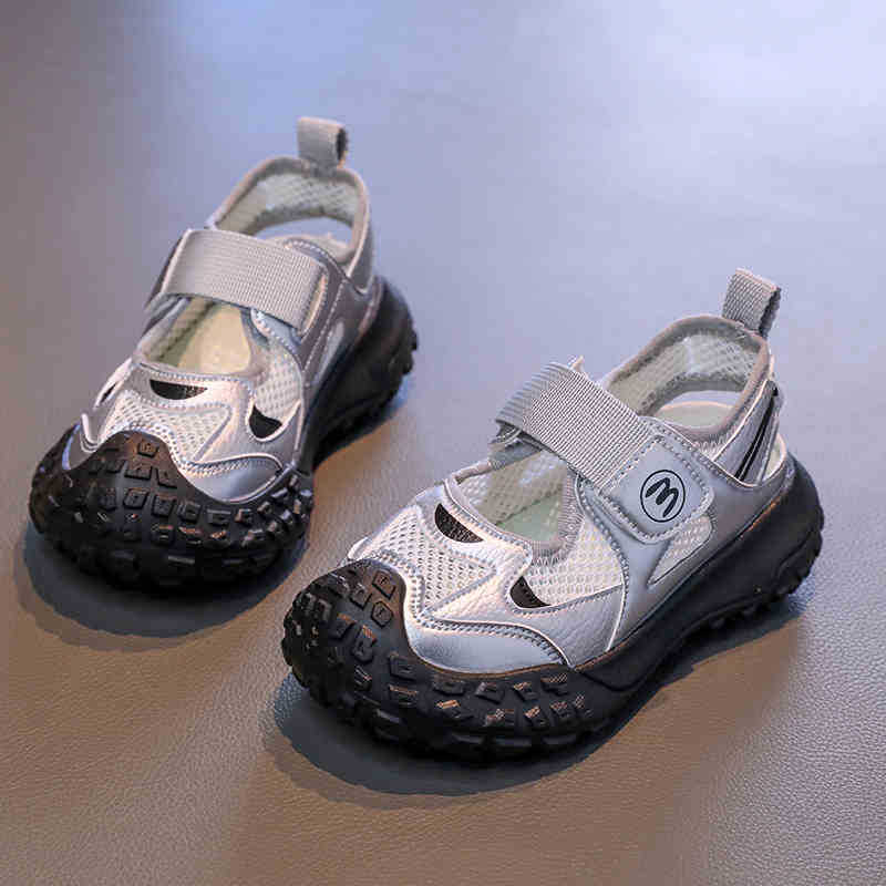Kids' Outdoor Sport Sandals With Closed Toe, Adjustable Straps For Beach Play & Daily Adventures Comfortable & Breathable Upper_voghion.com