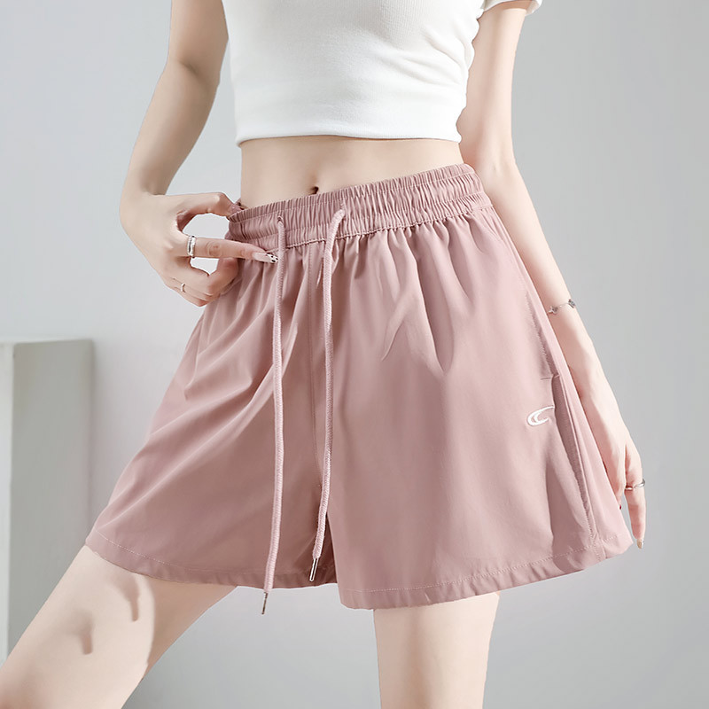 Monos azul marino para mujer primavera y verano 2025 nuevo estilo suelto recto casual de secado rápido pequeño bordado pantalones anchos image 16