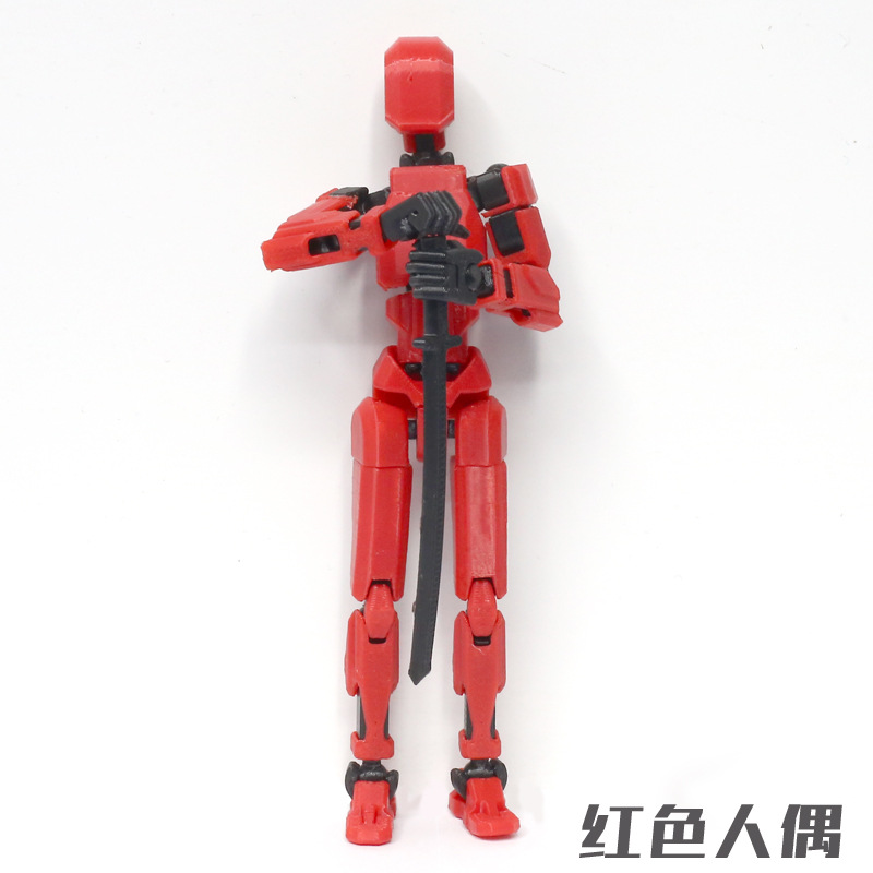 3D 인쇄 더미 인형-레드