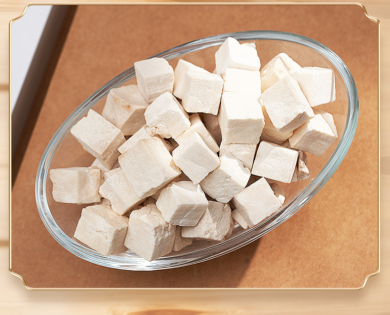 Dried Poria Root Cubes Fu Ling Yun Ling for Herbal Soups and Decoctions 500g Twin Jar Set overview