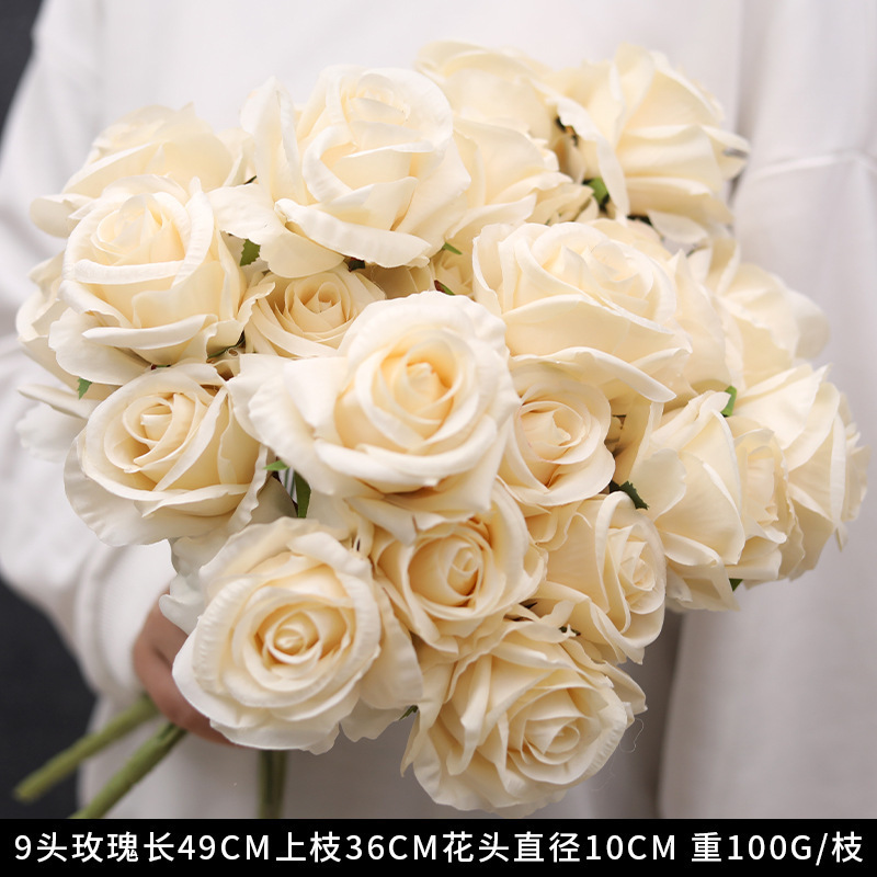 香槟色仿真花婚礼婚庆场地场景布置道具结婚装饰花艺花材假花批发|undefined
