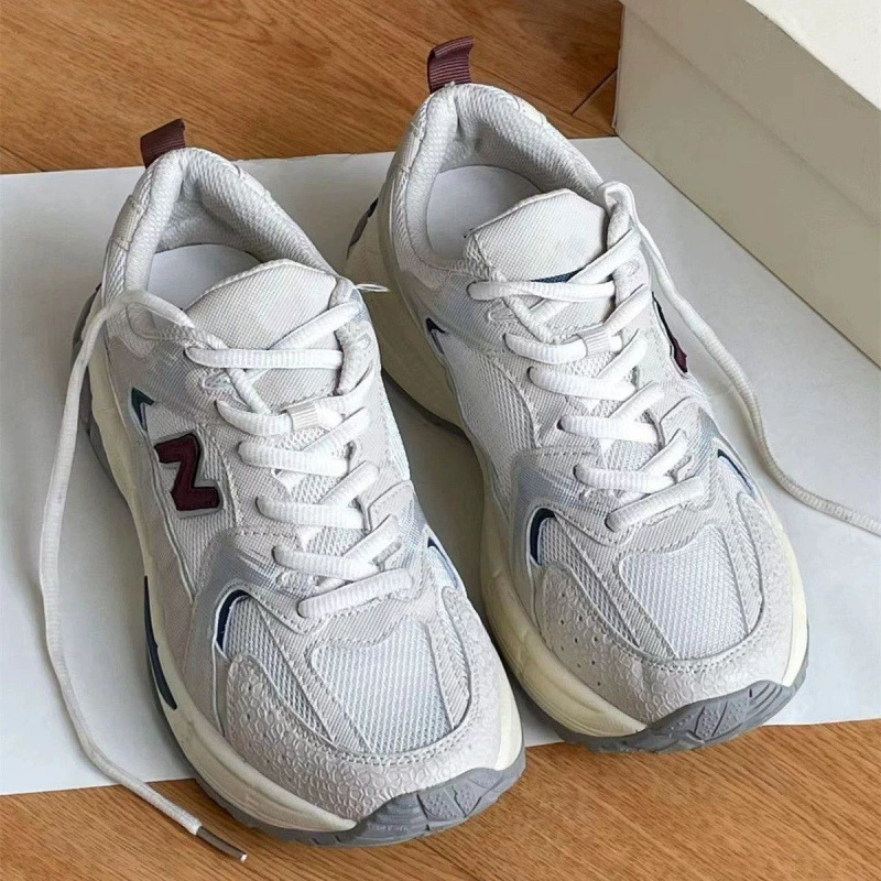 Zhao Lusi Maillard Бейсбольная обувь для пожилых людей Женская корейская ретро обувь, легкая для игры в сетку, дышащая повседневная спортивная обувь