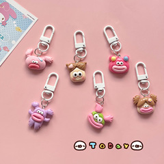 Ugly Cute Sausage Mouth Potato Lord Keychain Sweet Girl Japanese Style Ornament Cute Friend Gift Accessory Hanger