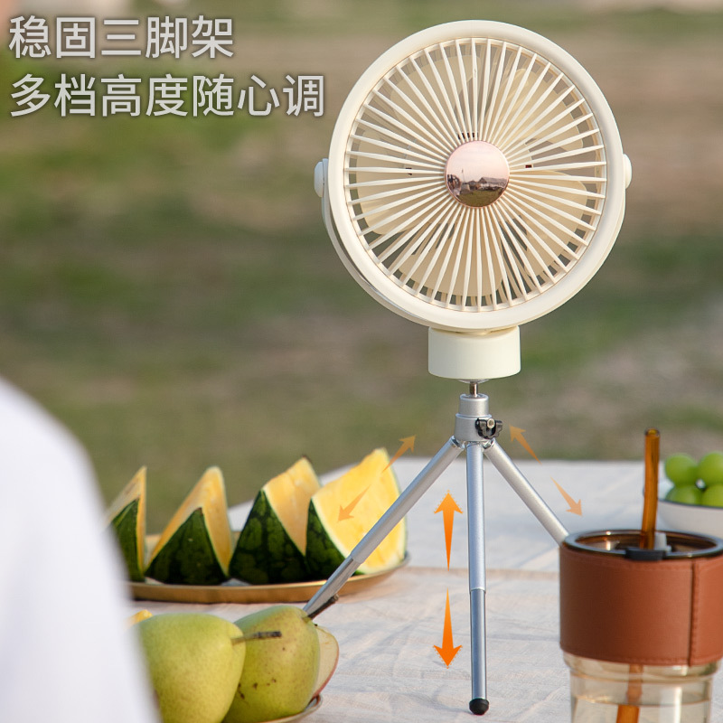 脚架小风扇便携式学生宿舍蚊帐吊扇户外露营帐篷电风扇静音小型