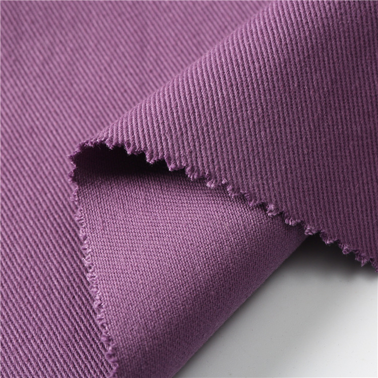 Al por mayor tejido grueso 100% tela de algodón twill chaqueta de hombre tejido de algodón orgánico twill