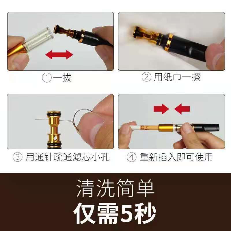 Fábrica directa limpiable filtro de humo circular, filtro de doble filtro de alta calidad para hombres y mujeres.