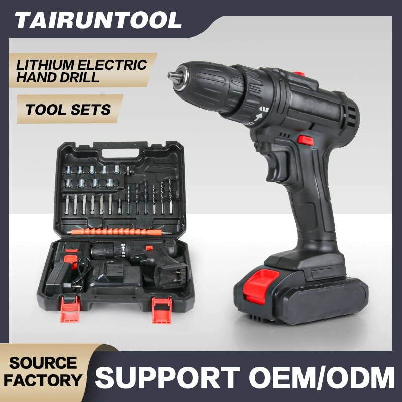 Ручная дрель Электрический отвертка набор многофункциональная бытовая литиевая электрическая дрель