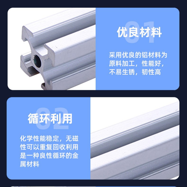 Estándar europeo 20 serie perfil de aluminio 2040 marco de perfil de aluminio industrial 2060 perfil de aleación de aluminio 2080 perfil de aluminio