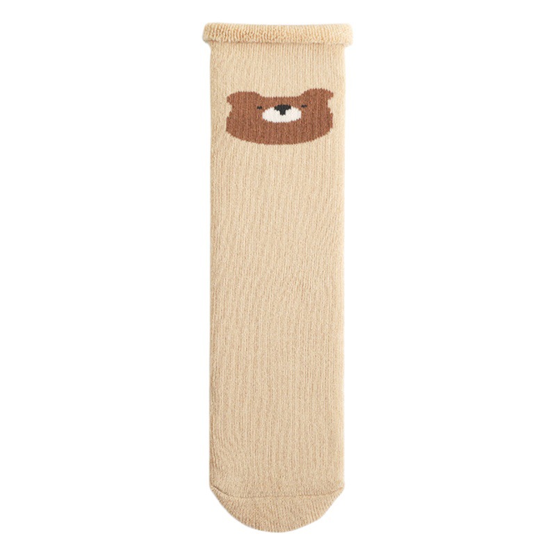 21 nuevo bebé calcetines Otoño e Invierno engrosado algodón peinado recién nacido bebé Calcetines niños y niñas sobre la rodilla medias