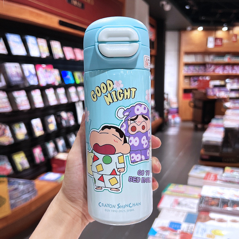 ストロベリーベア子供用魔法瓶カップ女の子用 316 ステンレス鋼ポータブルストローカップ小学生用特別なダブルドリンクカップ|undefined