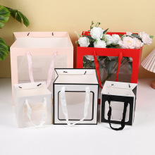 开窗礼品袋正方形教师节礼物袋儿童节母亲节礼袋情人节春节手提袋