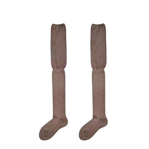 Spring and Summer Over Knee Socks Solid Color Simple Long Tube Socks JK White Thigh Boot Spliced Knee Guard Long Tube Socks 