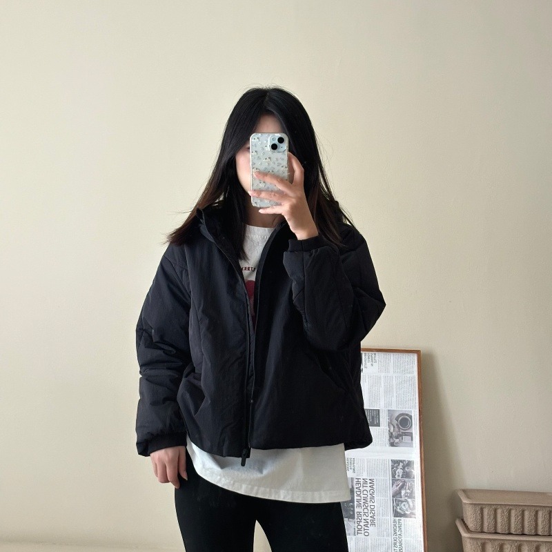 lulu运动棉服短款户外防水超柔轻量棉衣连帽保暖棉袄外套平替秋冬|undefined