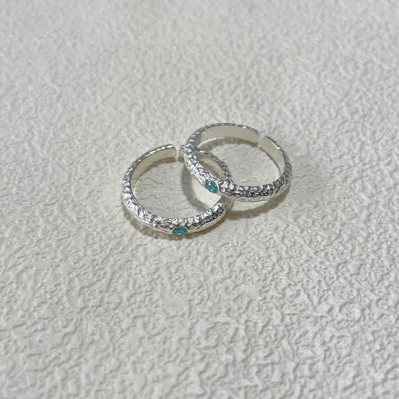Aquamarin Silberring Für Damen, Elegantes Nischendesign_voghion.com