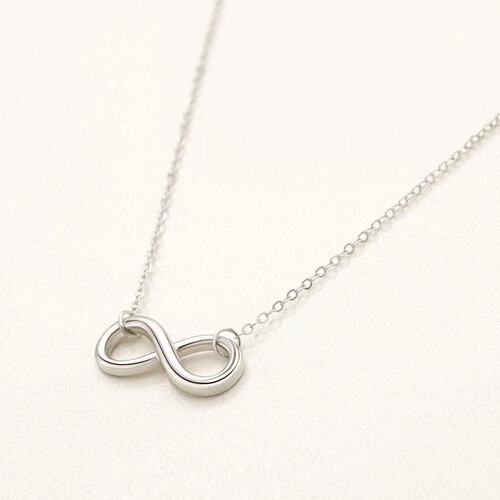 Best-selling exquisite minimalist stainless steel infinity symbol locket friendship unlimited necklace