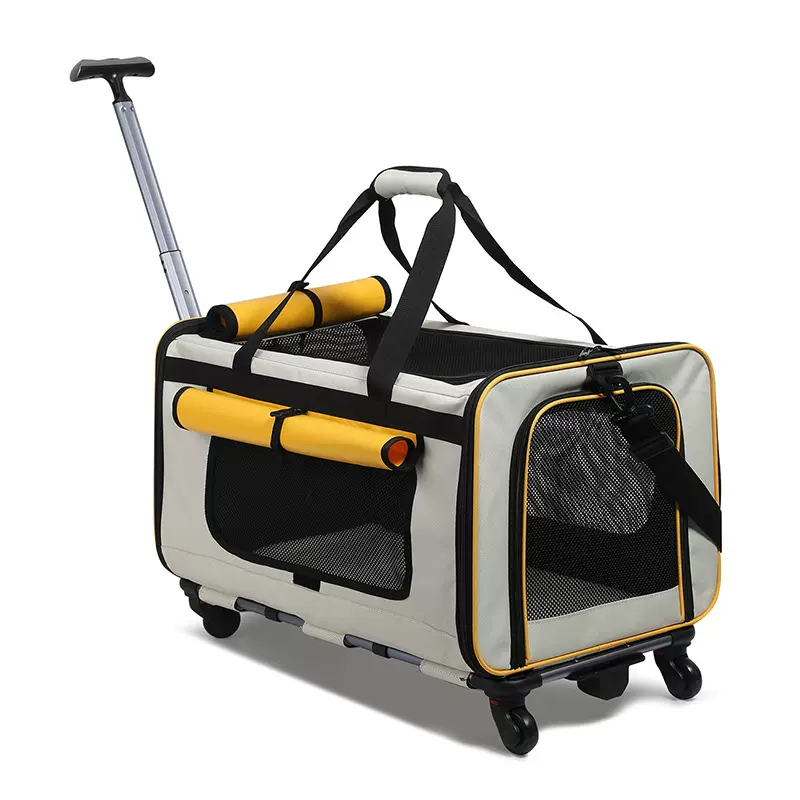 可折叠透气轻便猫包携带宠物外出拉杆包出行车载大号推车