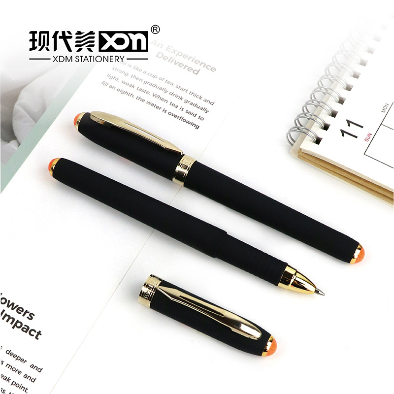 Modern US Direct Supply 901 Large Capacity Gold Clip Office Gel Pen Business Sign Pen Student Stationery Test Pen