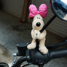 可爱狗磁吸摩托车装饰配件爱玛雅迪电动车玩偶改装装饰包挂件