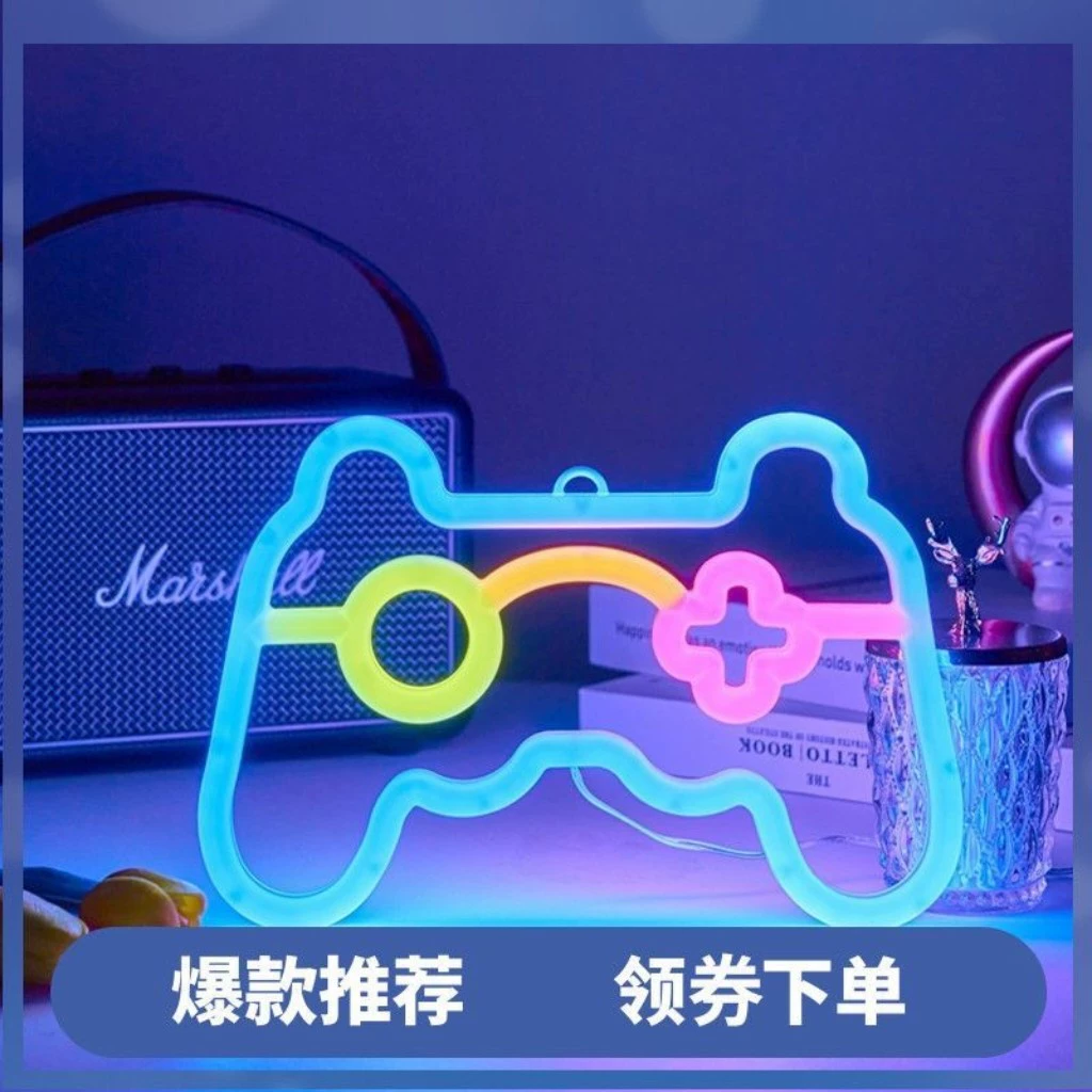 LED двухсторонняя креативная ночная лампа, двойное питание USB+батарея, необычные формы (5V)