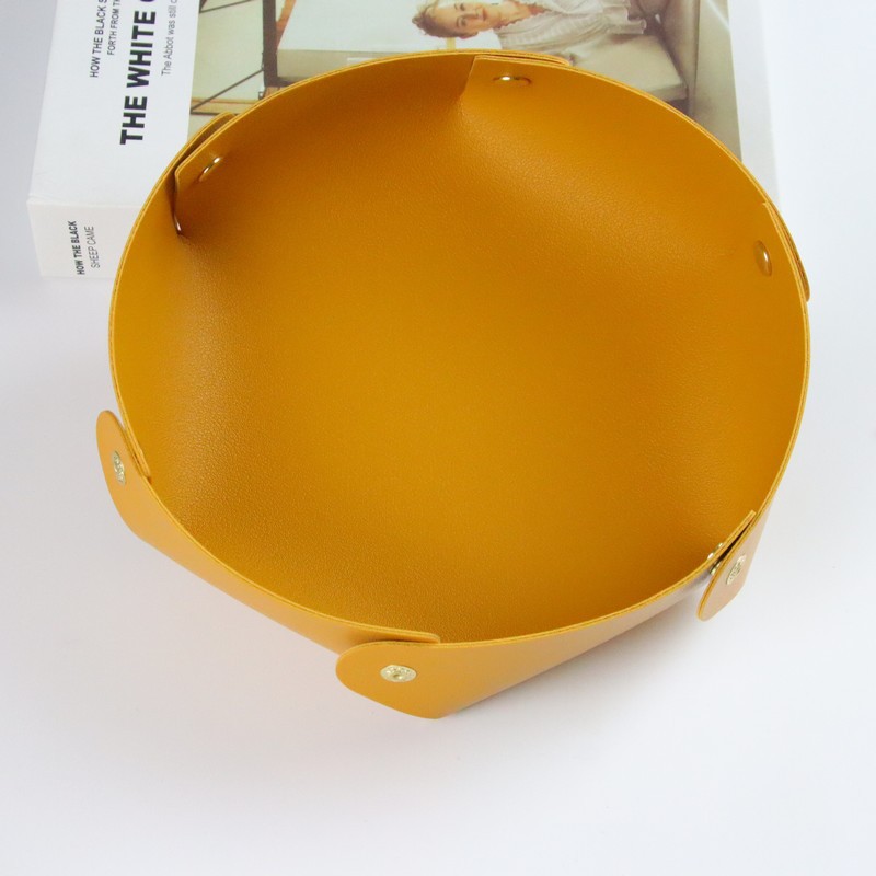 Nordic ins caja de almacenamiento de cuero bandeja de almacenamiento de escritorio de cuero de la PU joyería cosméticos clave caja de almacenamiento al por mayor