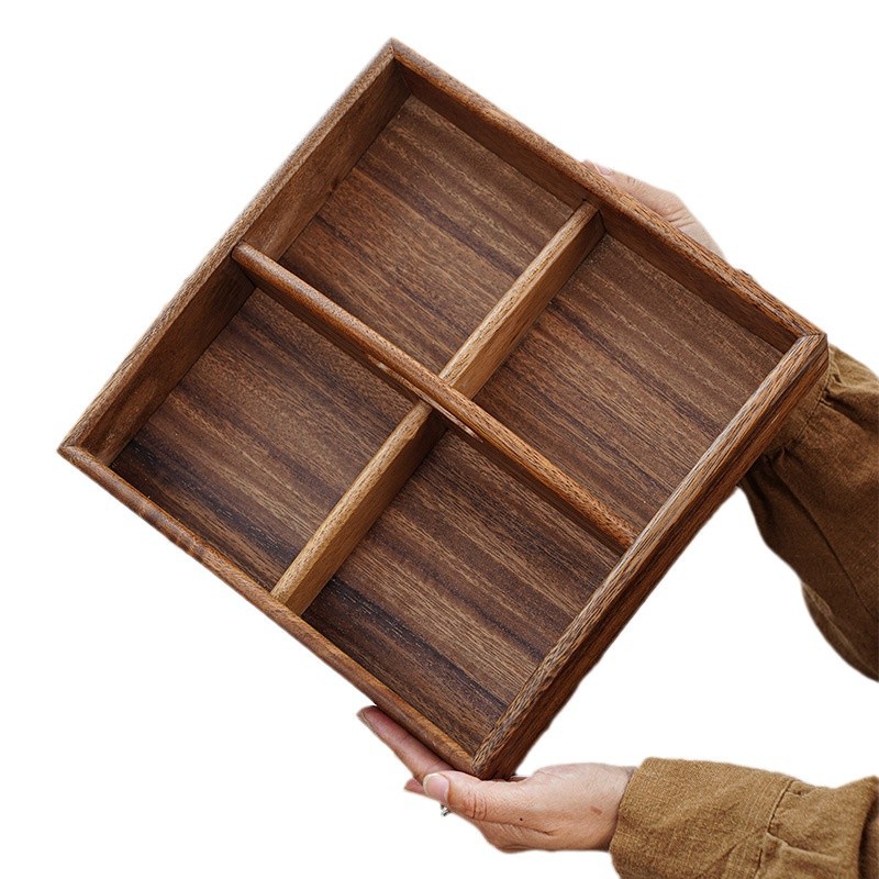 Caja de frutas secas de madera sólida de nuez caja de dulces de madera sala de estar caja de frutas caseras caja de frutas image 5