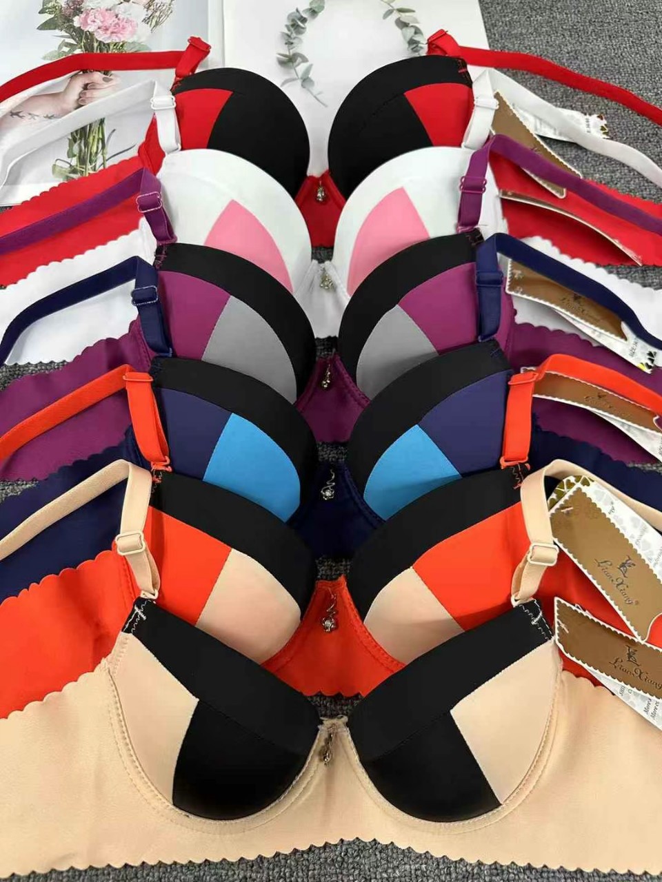 993 # Colisionamiento de malla ropa interior de recolección mujer comercio exterior transfronterizo especial sujetador de talla grande sujetador de anillo de acero suave sexy y cómodo