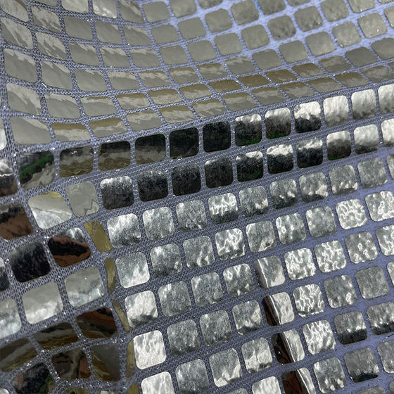 Plaid Sequin Fabric Square Grids Sequin Square Sequin Cloth Stage Decoration Craft Toy Lion Dance Dragon Dance Fabric