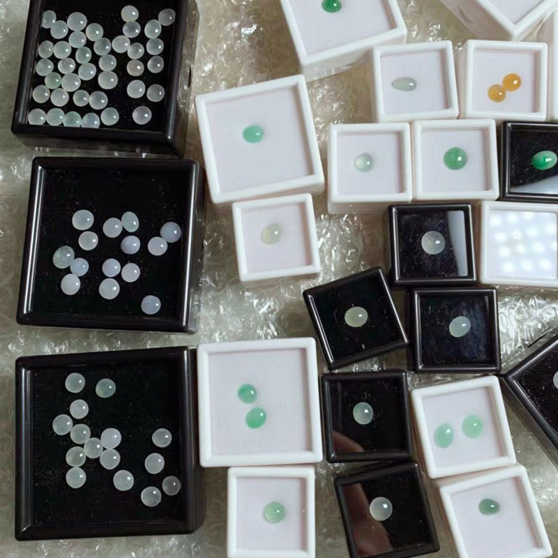 亚克力方盒彩宝盒宝石盒裸石盒塑料透明戒面钻石盒裸钻盒子展示盒