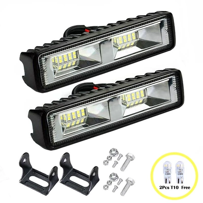 Avtomobil Gündüz Hərəkət İşıqları LED İş İşıqları Reflektorlu Super Parlaq 16 SMD