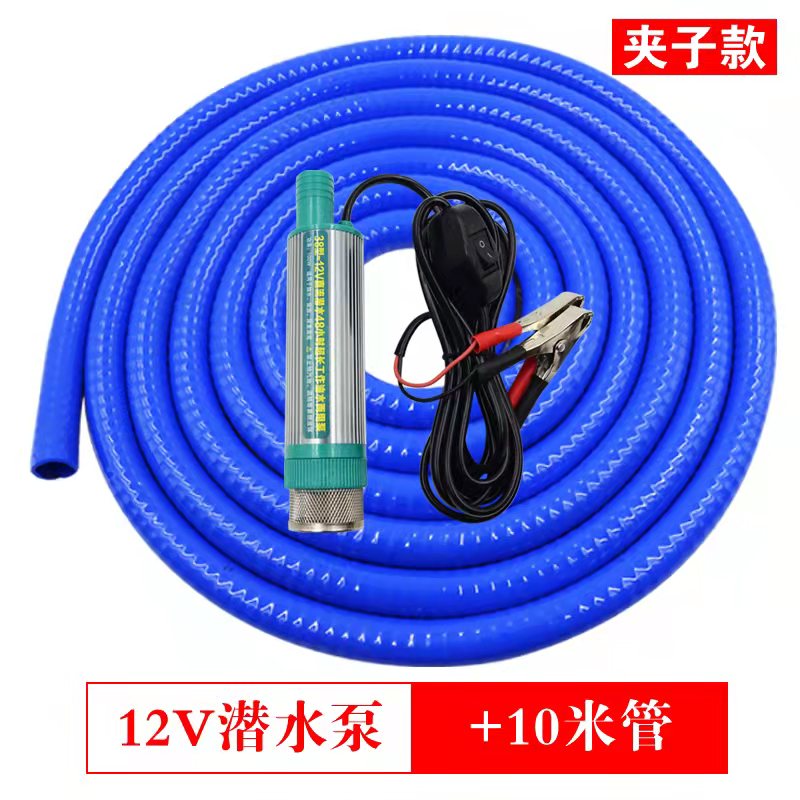 Bomba de bombeo eléctrica Bomba diesel de 12V 24V220v Bomba de bombeo 3.9cm Bomba de aceite autocebante de doble propósito sumergible ultrafino