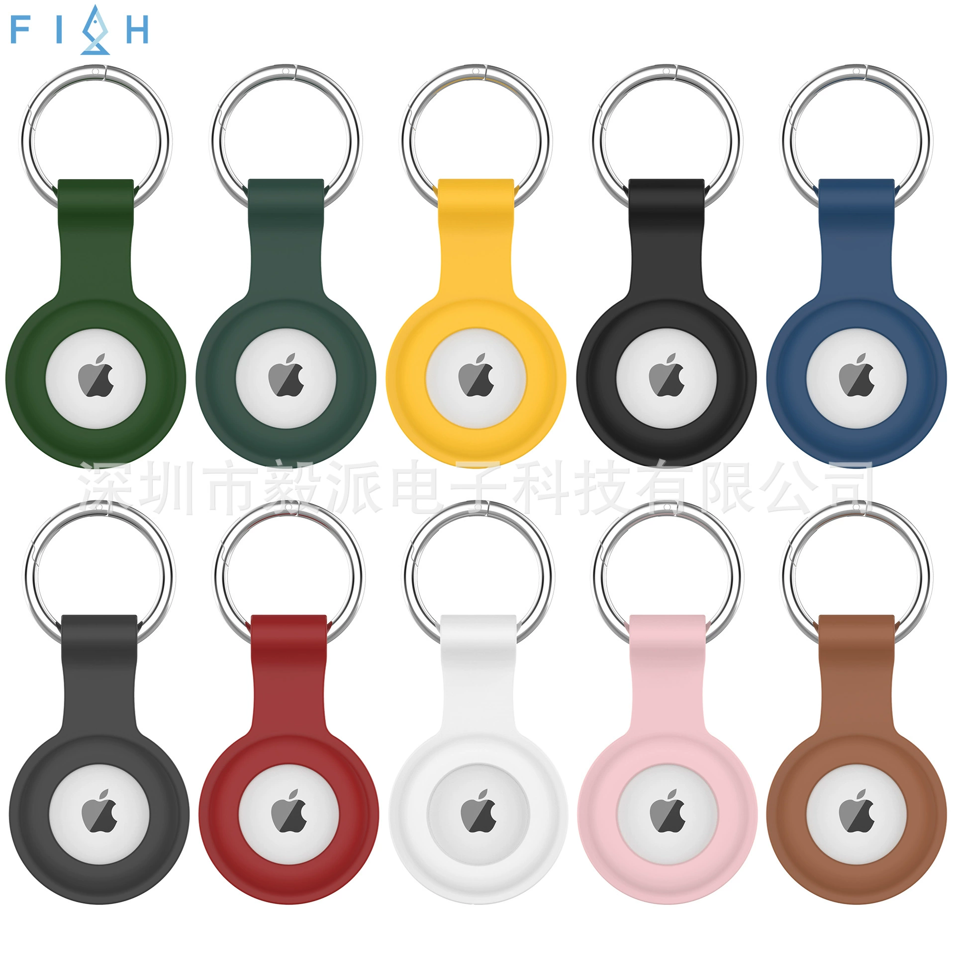 Yipai Electronics подходит для защитного чехла Airtags, локатор, трекер, против потери, полимерная крышка силиконовая, запас