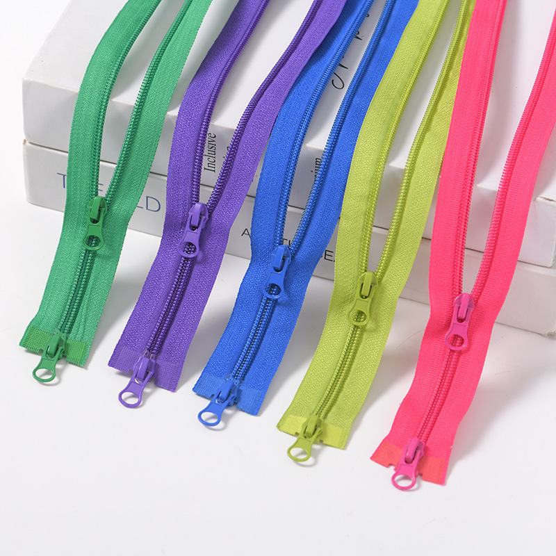 Nylon cosmetic bag with zipper
