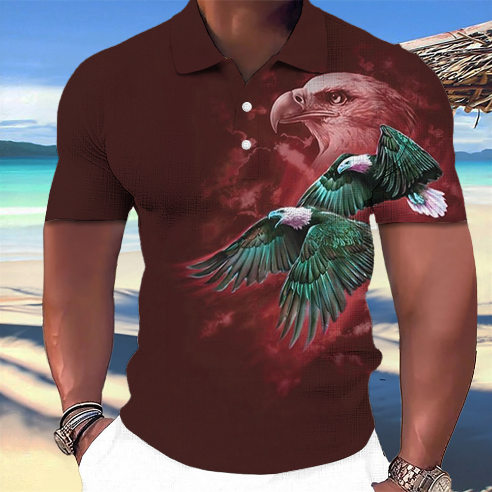 2025 nuevo estilo europeo y americano transfronterizo Amazon tendencia casual camisa POLO de manga corta de alta calidad para hombres MB13