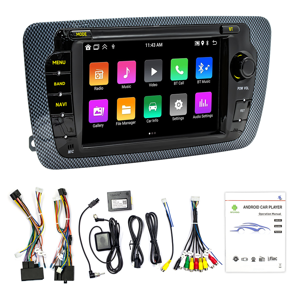 Aplicable a 7 pulgadas SEAT Ibiza Android GPS Navigation All-in - One CarPlay Car Radio