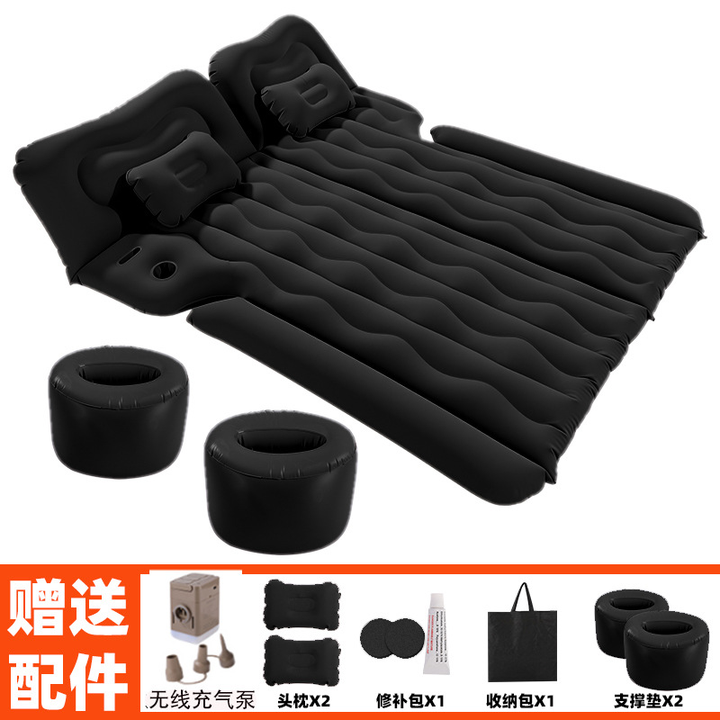 Mattress SUV Trunk – Ronggui Vehicle-mounted inflatable bed - new-suv-trunk-rear-seat-special-black-wireless-pump