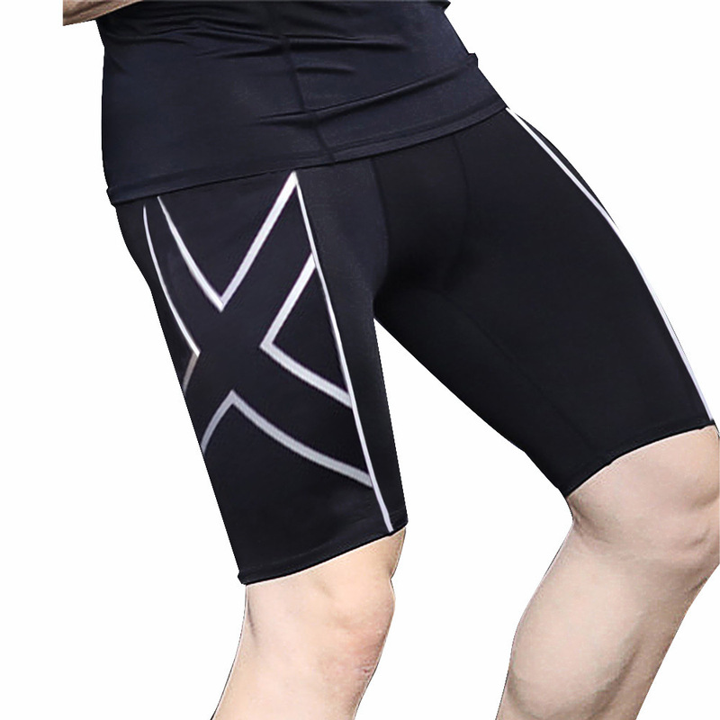Men's Compression Pants Running Tights Breathable Moisture-wicking Quick-drying Sports Pants Running Fitness Marathon Shorts