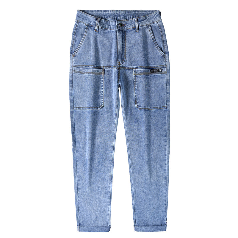 Pantalones vaqueros elásticos populares de seis bolsillos pantalones de hombre de moda de calidad simple para hombre Pantalones de hombre de Venta caliente