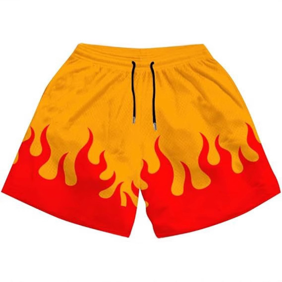 Amazon Shorts Vacation Beach Pants Men's Cross-Border Naruto Gym Sports Beach Pants Mesh Beach Pants