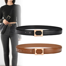 牛皮腰带女款复古真皮皮带女装饰百搭休闲西裤牛仔裤女士腰带外搭