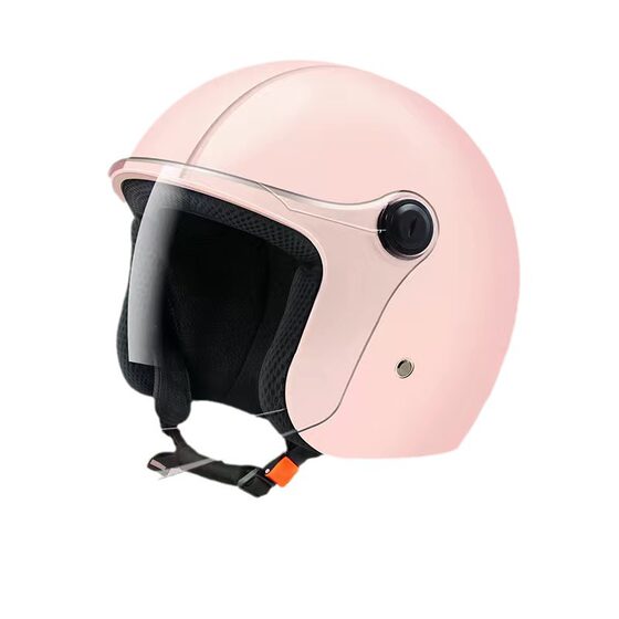 New National Standard Class A 3C certified electric car helmet men and women motorcycle half helmet winter warm helmet solid color
