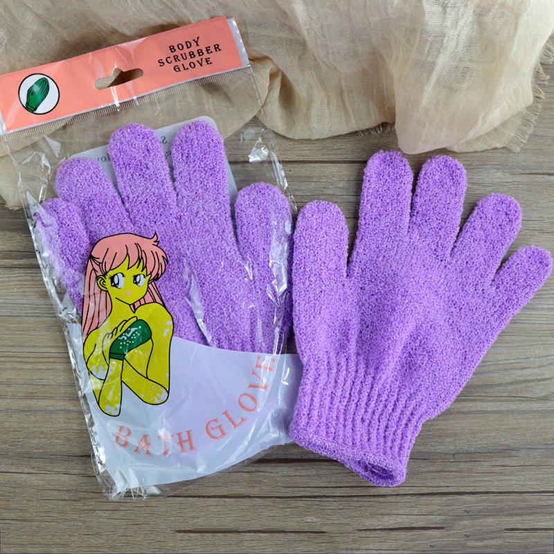 バスタオルセット、強力粗砂5本指背中こすり手袋、女性用入浴用、家庭用背中こすり泥こすりダストバスボール|undefined