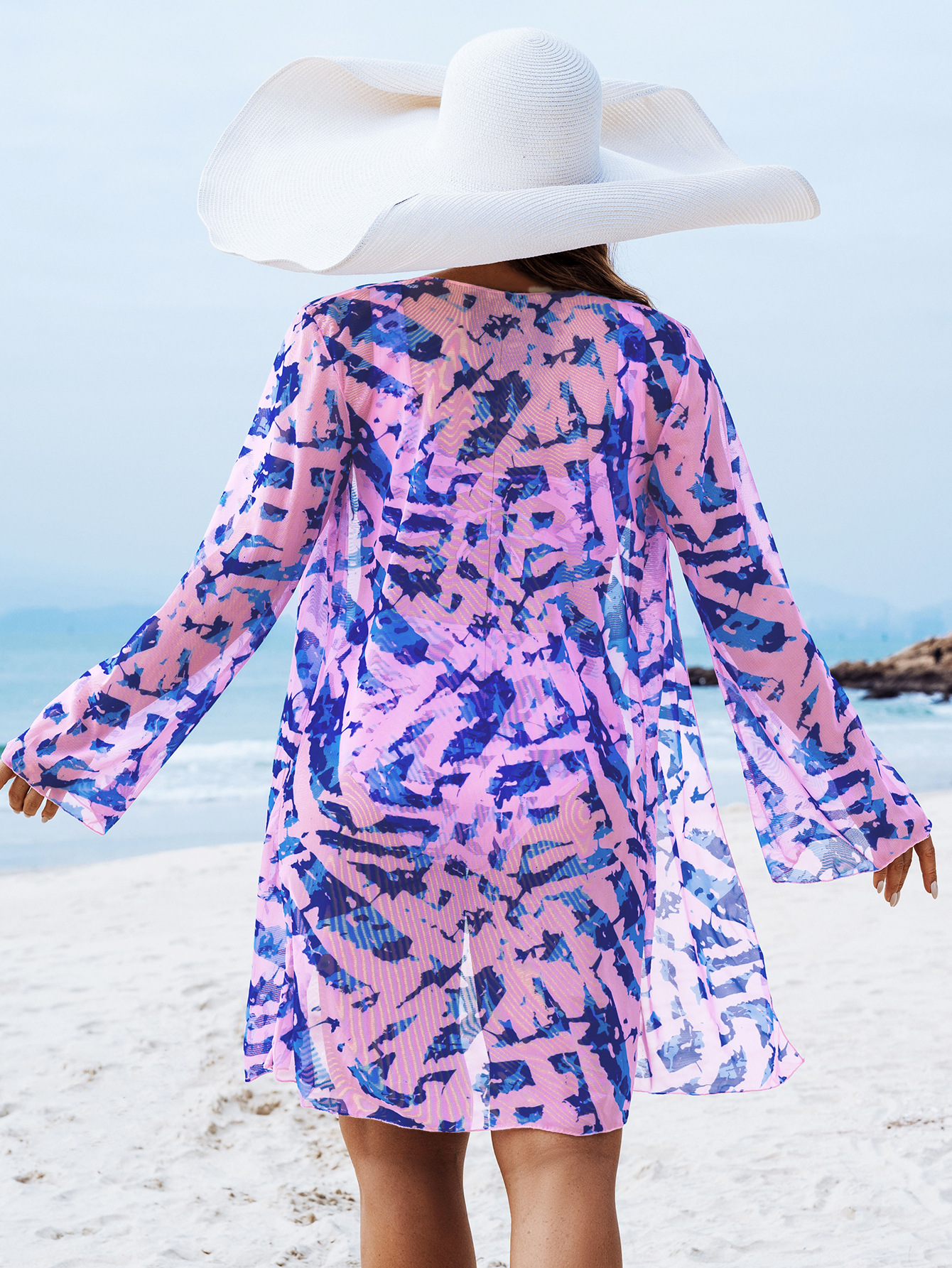 Femmes Élégant Femme Impression Ensemble De 3 Pièces Bikinis Vête De Maillot De Bain display picture 9