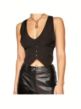 G 12764 Pocket V Neck Sweater Vest ƴ��V������ ŷ������羳